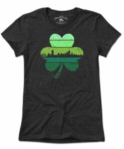 Boston Shamrock Retro Skyline T-Shirt