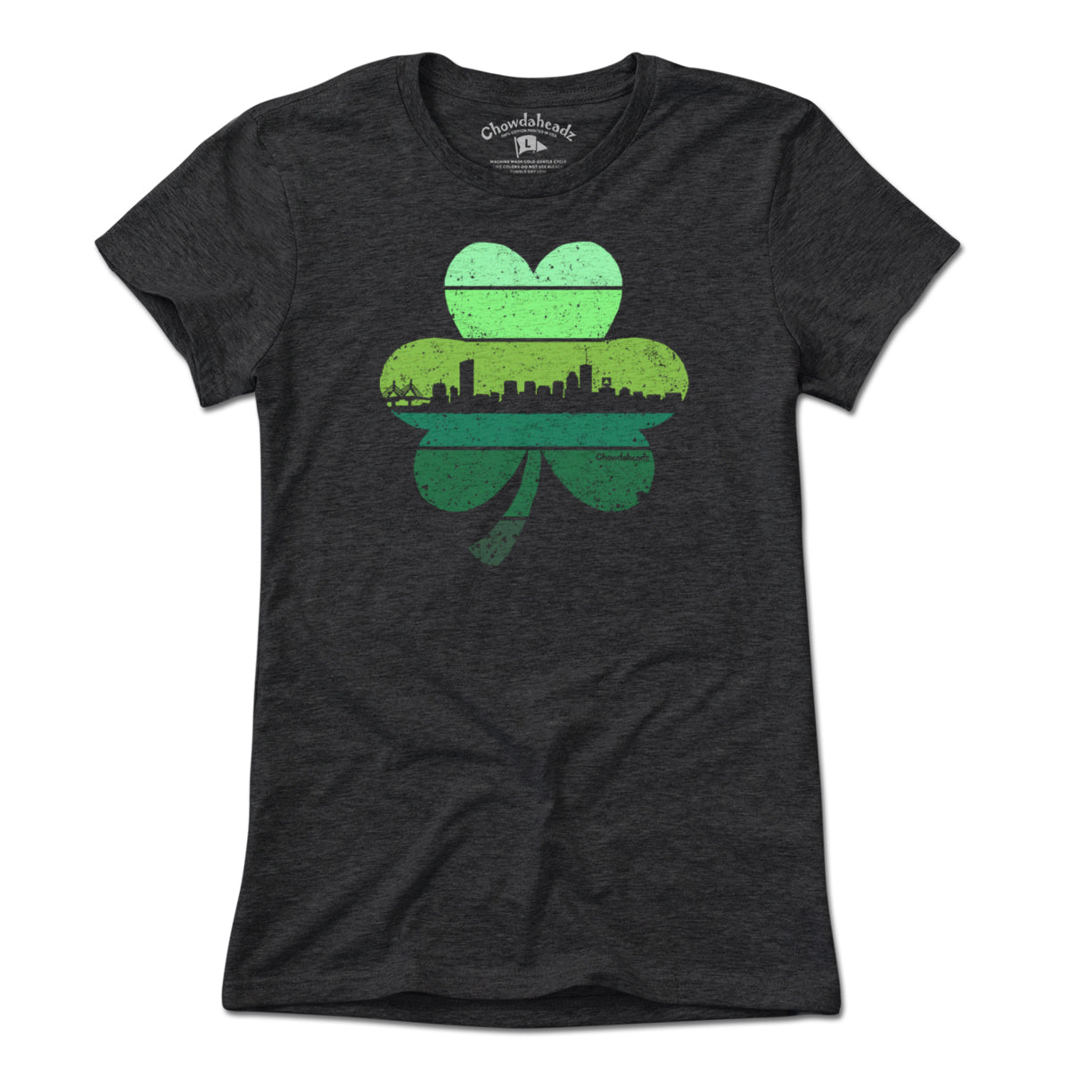 Boston Shamrock Retro Skyline T-Shirt Boston Shamrock Retro Skyline T-Shirt