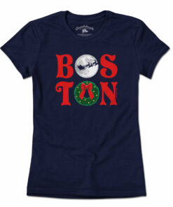 Boston Stacked Christmas T-Shirt
