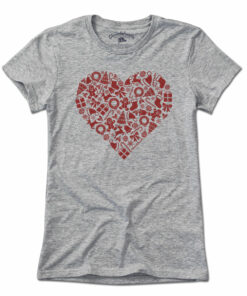 Christmas Icons Heart T-Shirt