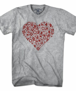 Christmas Icons Heart T-Shirt