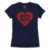 Dirty Water Baseball Heart T-Shirt