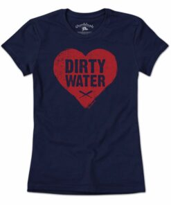 Dirty Water Baseball Heart T-Shirt