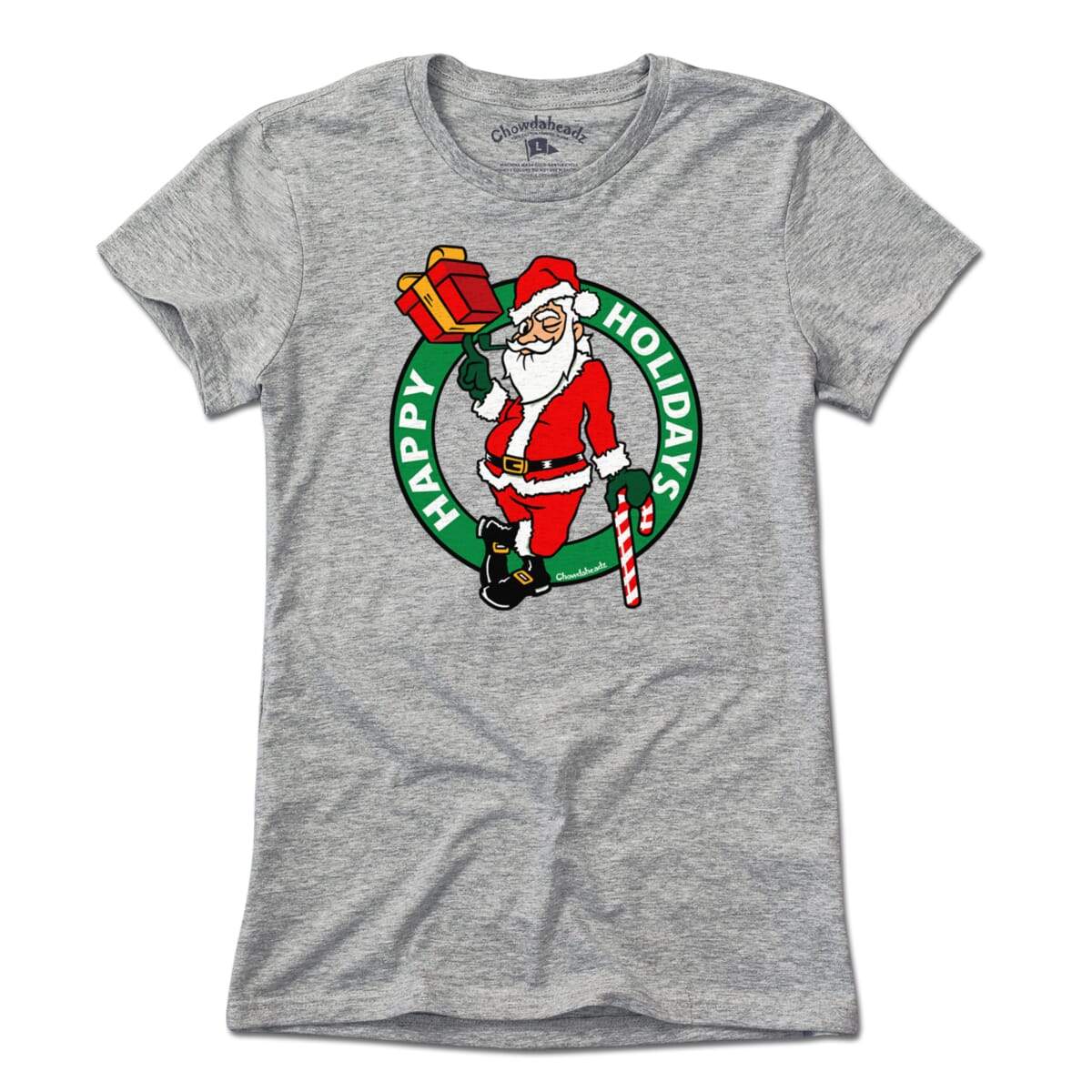 Happy Holidays Santa Circle Logo T-Shirt Happy Holidays Santa Circle Logo T-Shirt