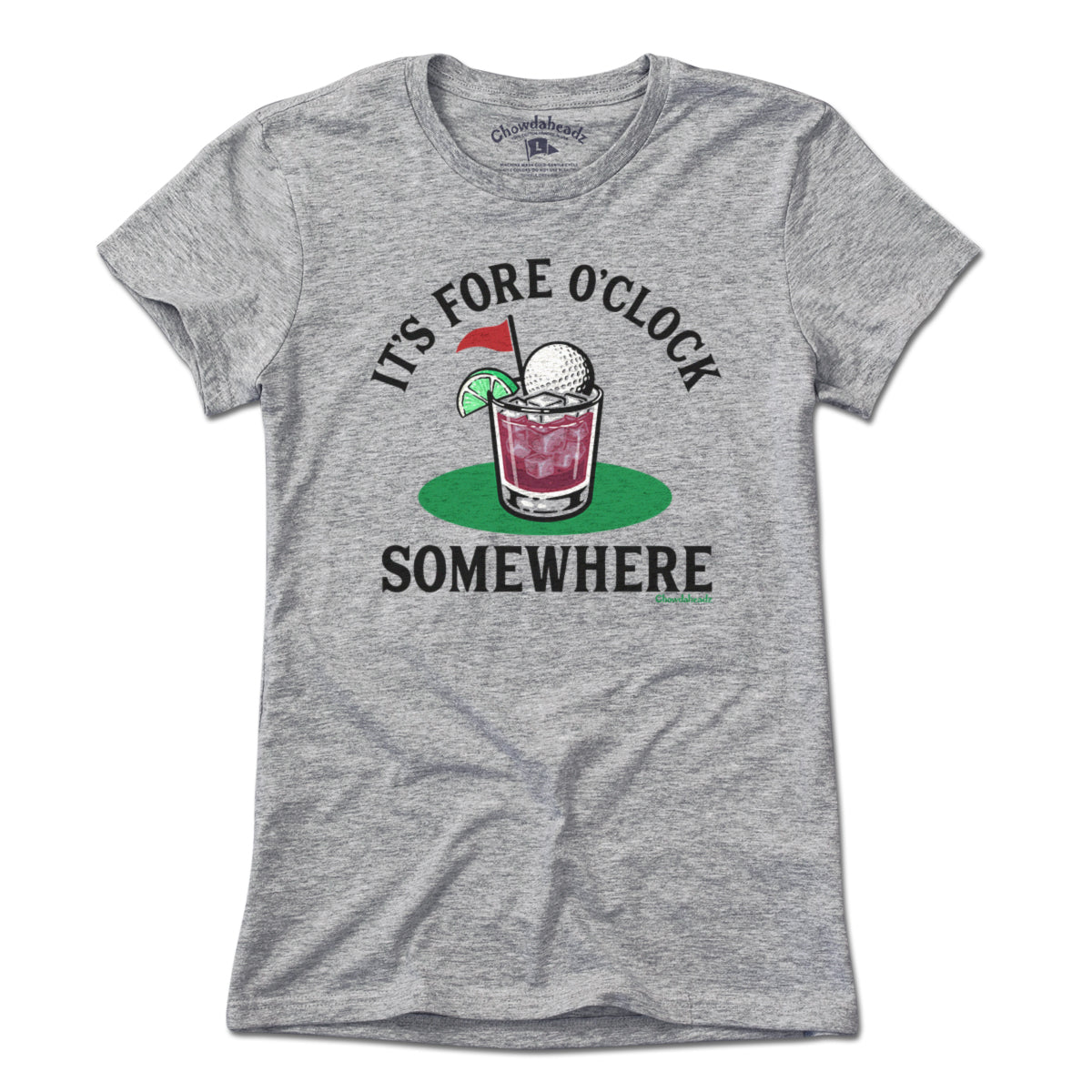 It's Fore O' Clock Somewhere Golf Cocktail T-Shirt It's Fore O' Clock Somewhere Golf Cocktail T-Shirt