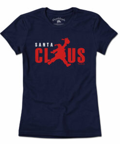 Jumping Santa Claus Logo T-Shirt
