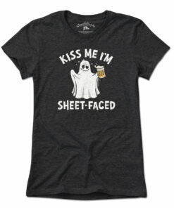 Kiss Me I’m Sheet-Faced Ghost T-Shirt