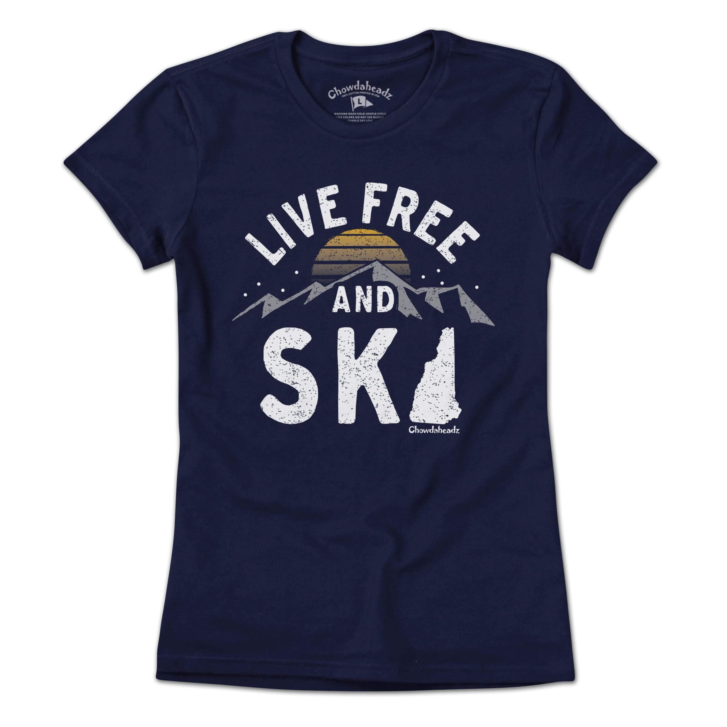 Live Free and Ski New Hampshire T-Shirt Live Free and Ski New Hampshire T-Shirt