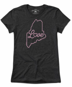 Love Maine Script T-Shirt