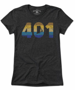 Rhode Island Retro Area Code T-Shirt