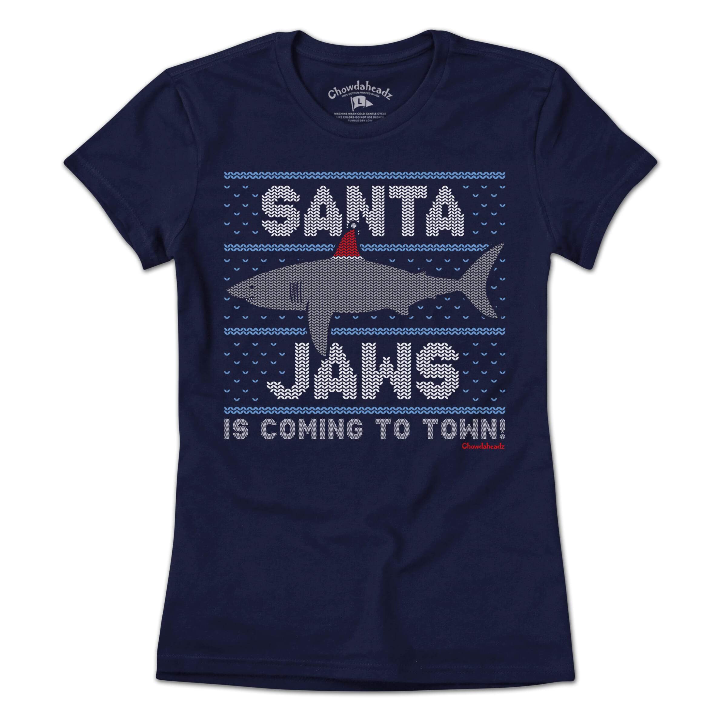 Santa Jaws Holiday T-Shirt Santa Jaws Holiday T-Shirt