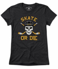 Skate or Die Boston Hockey Fan T-Shirt