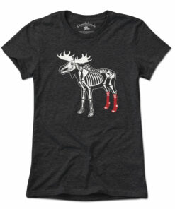 Socks On Moose Skeleton T-Shirt
