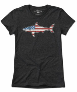 Stars and Stripes Shark T-Shirt