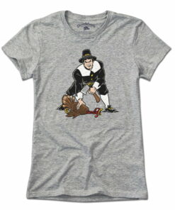 Three Point Stance Thanksgiving Pilgrim T-Shirt