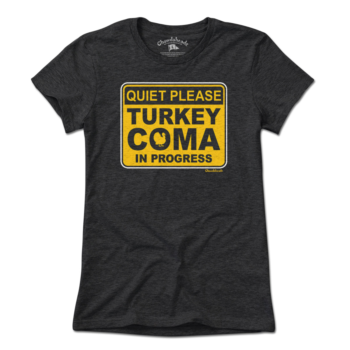 Turkey Coma In Progress Sign T-Shirt Turkey Coma In Progress Sign T-Shirt