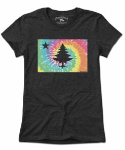 Vintage Maine Flag Tie Dye T-Shirt