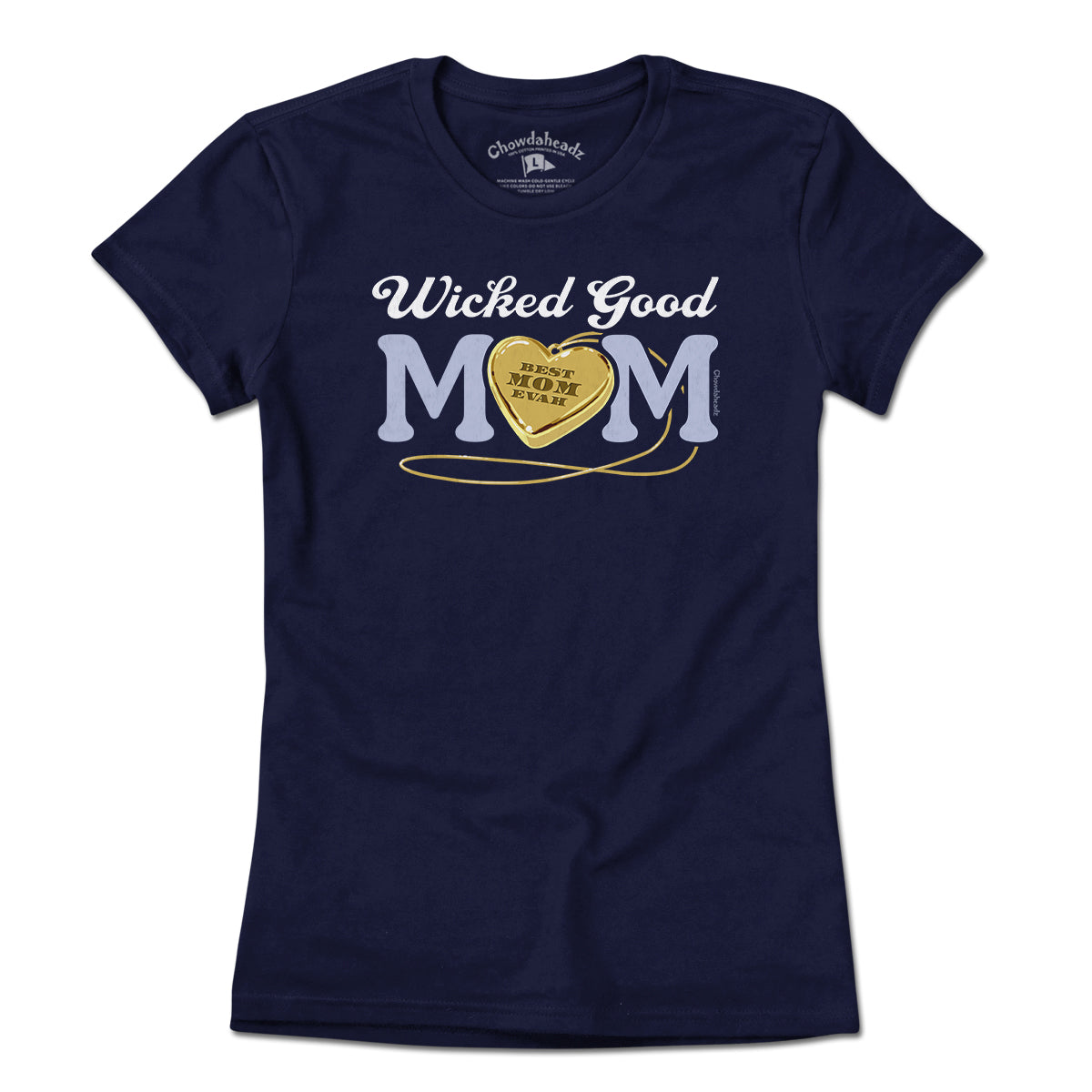 Wicked Good Mom Heart Pendant T-Shirt Wicked Good Mom Heart Pendant T-Shirt