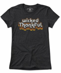 Wicked Thankful Retro Thanksgiving T-Shirt