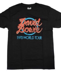 David Bowie T Shirt – 1978 Tour Logo Black