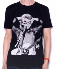 David Bowie T Shirt – Hand Glasses On Stage Portrait