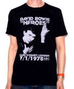 David Bowie T Shirt – Heroes Earls Court Concert Replica