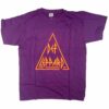 Def Leppard T Shirt – Triangle Logo Purple