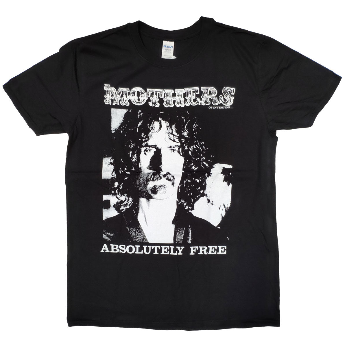 Frank Zappa T Shirt - Absolutely Free Black & White Cover Frank Zappa T Shirt - Absolutely Free Black & White Cover