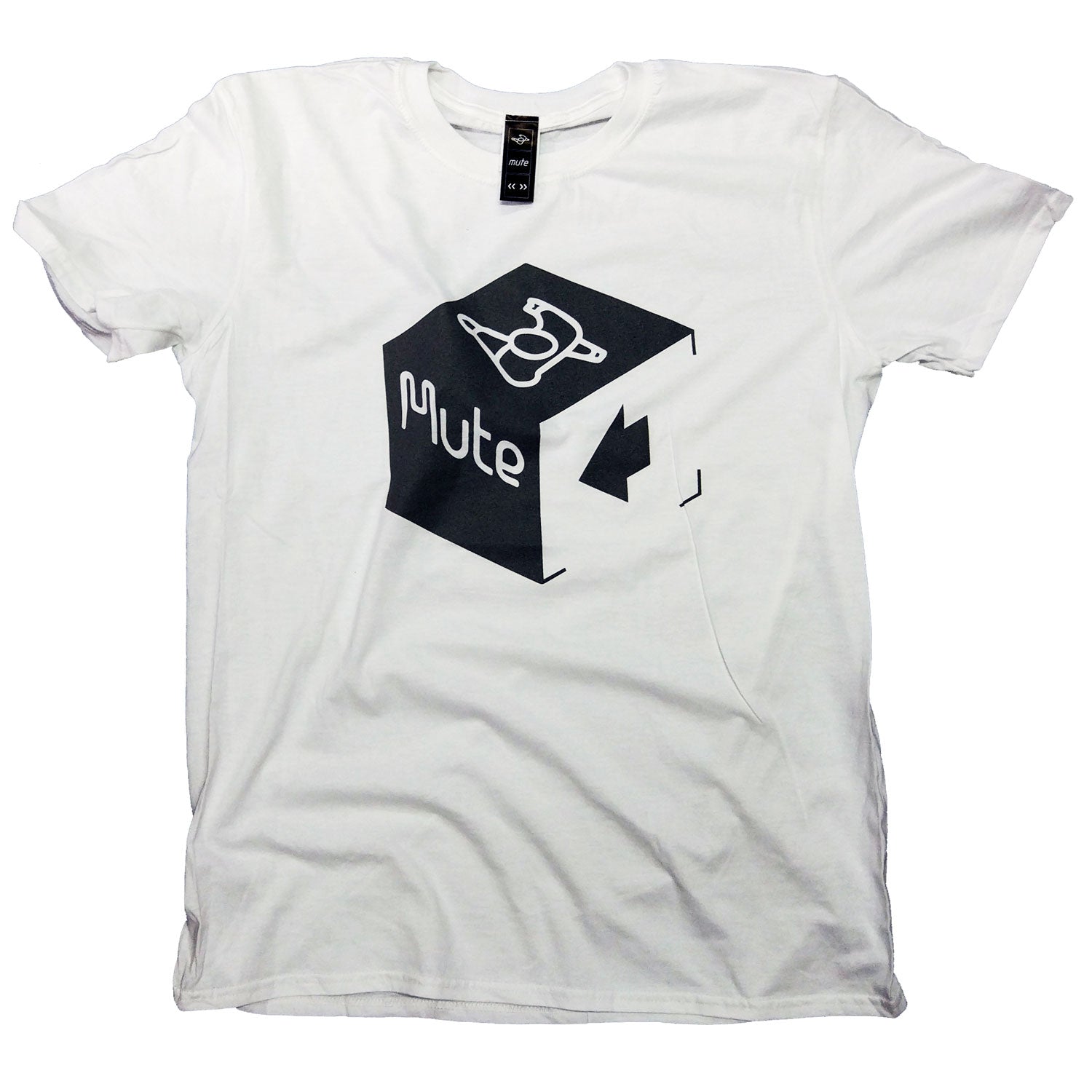 Mute Records T Shirt - White Cube Mute Records T Shirt - White Cube